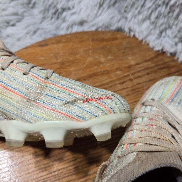 PUMA ULTRA 3.2 Little Kid Size 1C White-Red Blast-White Soccer Cleats 106360-06 - Picture 6 of 8